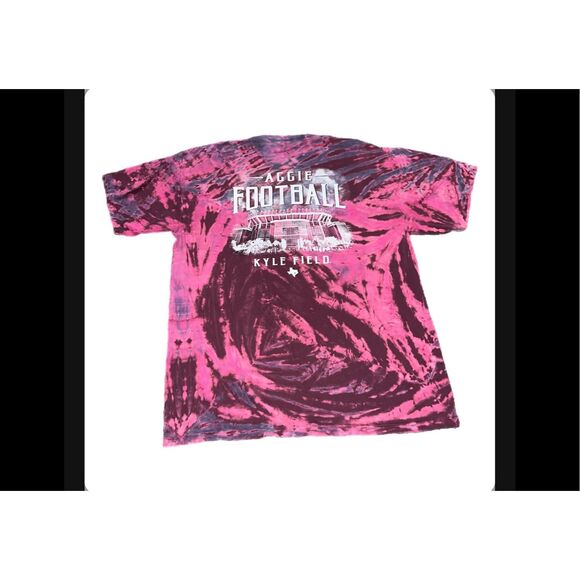 Texas A&M Aggie Football Tie-Dye Tee - Picture 1 of 5